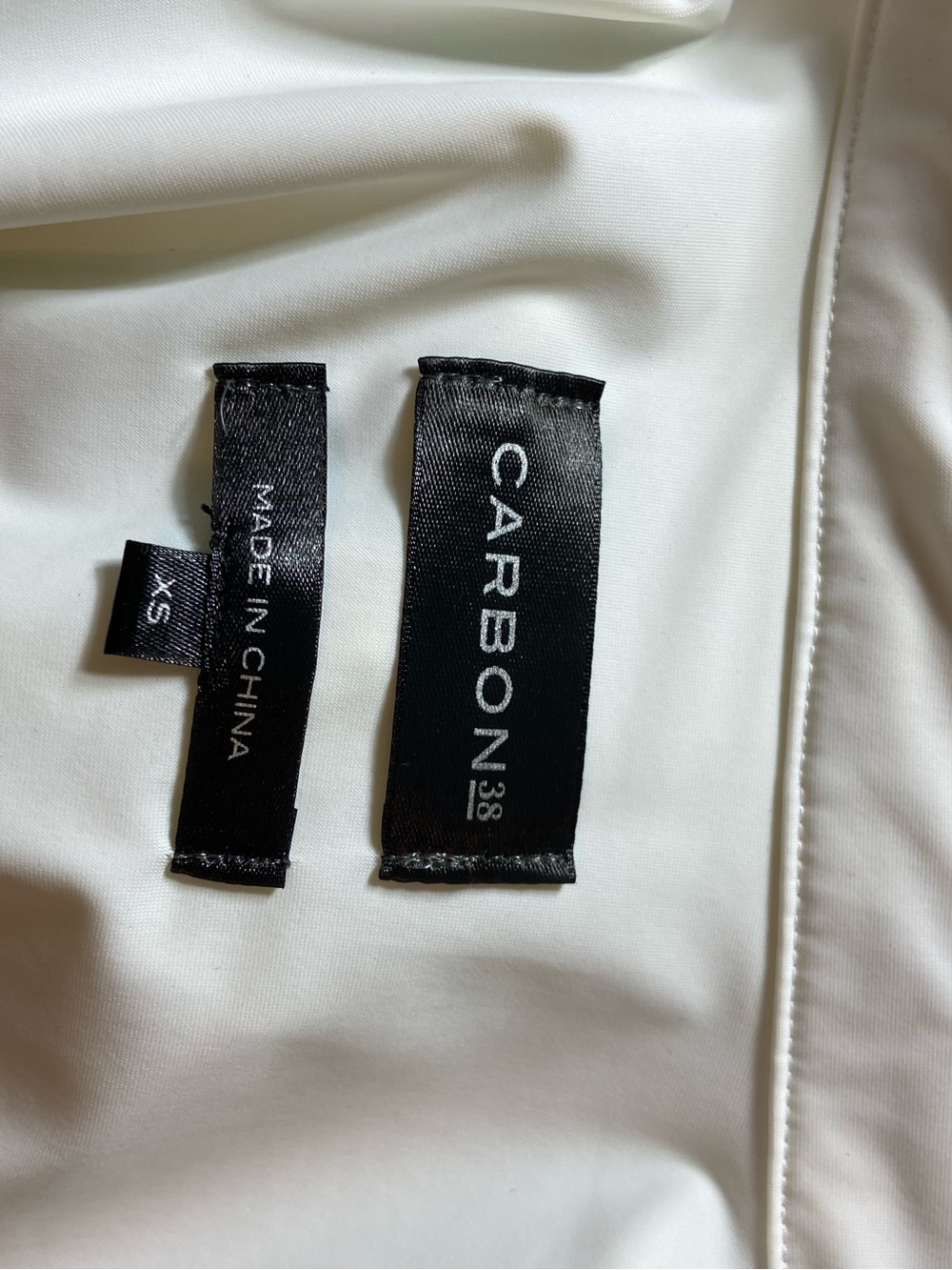 Carbon38 Off White Oversized Tunic Long Button Up Down Shirt Midi Dress XSmall - Picture 11 of 14